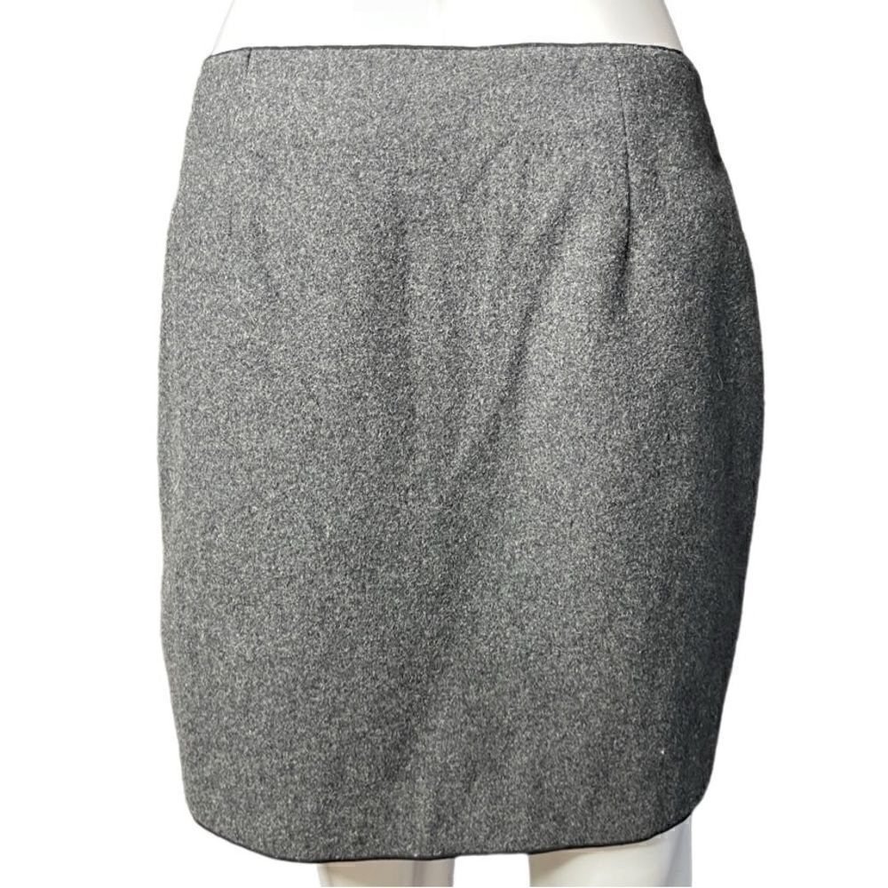 Banana Republic Wool Zip Up Mini Skirt Grey Size 6 petite - Picture 3 of 8